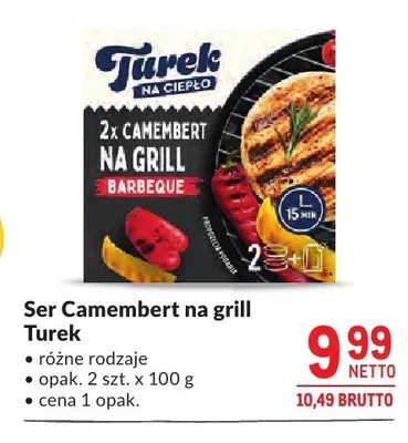 Ser Camembert na grill Turek promocja w Makro