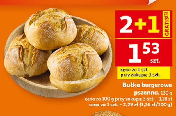 Bułka burgerowa pszenna promocja w Auchan