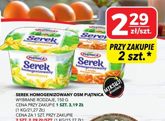 Serek homogenizowany osm piątnica promocja w Top Market