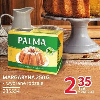 Margaryna Palma 250g - wybrane rodzaje promocja w Selgros