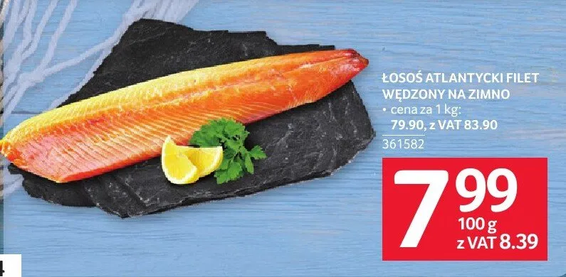 Filet łosoś atlantycki wędzony na zimno promocja w Selgros