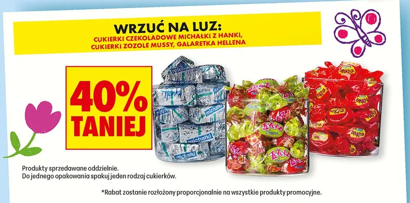 Cukierki czekoladowe Michałki z Hanki promocja w Biedronka