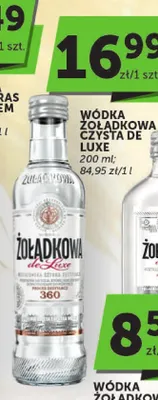 Wódka Żołądkowa Czysta de Luxe promocja w Groszek