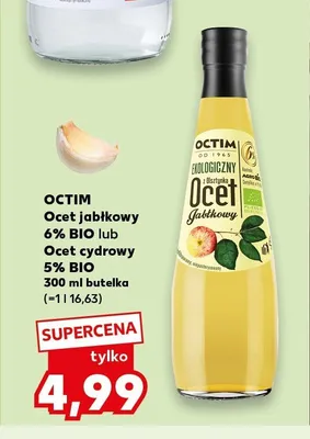 Ocet jabłkowy 6% BIO Octim promocja w Kaufland