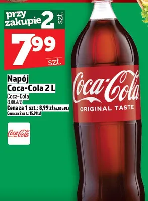 Napój Coca-Cola 2l promocja w TOPAZ