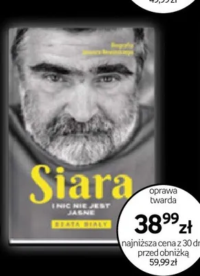 Książka Siara Piotr Biały oprawa twarda promocja w Empik