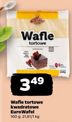 Wafle tortowe kwadratowe promocja w Netto