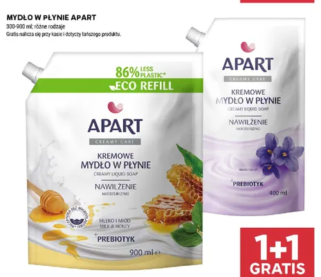 Mydło w płynie Apart mleko i miód promocja w Stokrotka