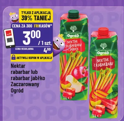 Nektar rabarbar lub rabarbar jabłko zaczarowany promocja w POLOmarket