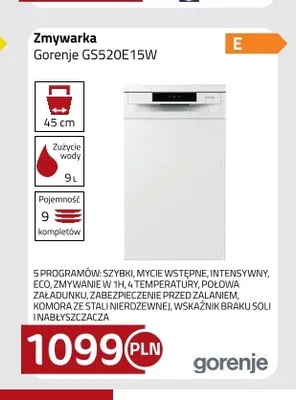 Zmywarka Gorenje GS520E15W promocja w kakto.pl