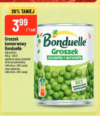 Groszek konserwowy Bonduelle soczysty i sprężysty promocja w POLOmarket
