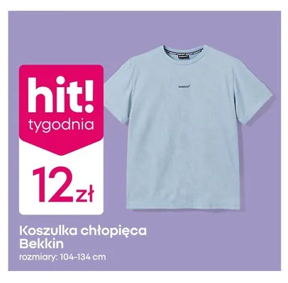Koszulka chłopięca Bekkin promocja w Pepco