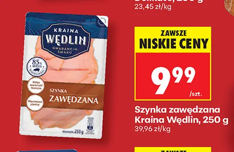 Szynka zawędzana Kraina Wędlin promocja w Biedronka