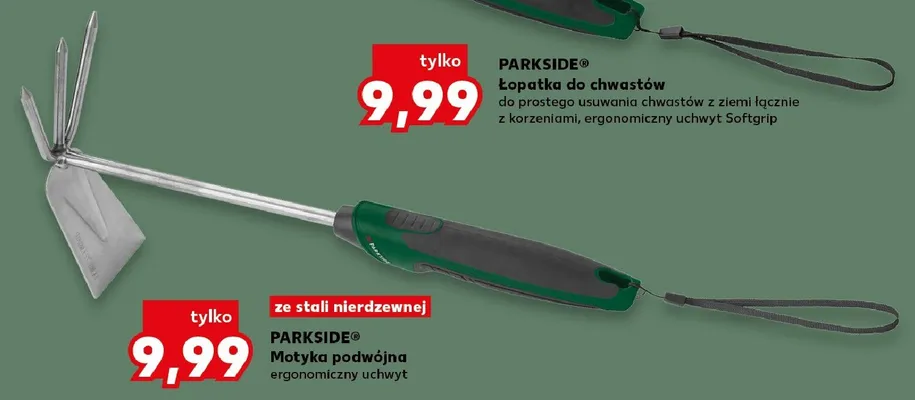 Motyka podwójna PARKSIDE ze stali nierdzewnej promocja w Kaufland