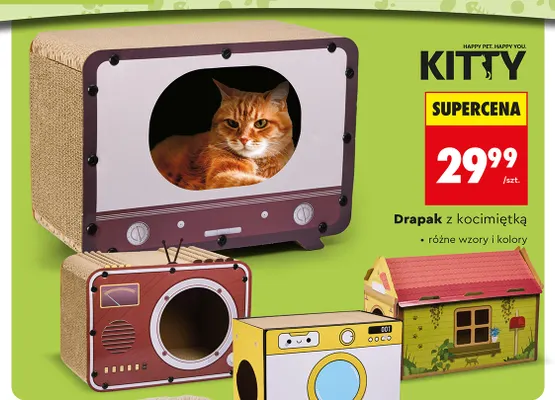 Drapak z kocimiętką Kitty promocja w Biedronka