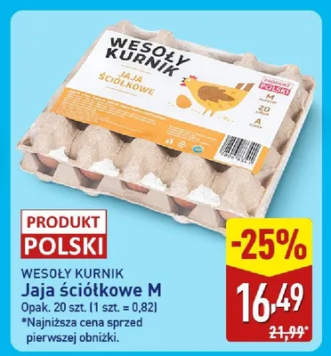 Jaja ściółkowe M Wesoły Kurnik promocja w Aldi