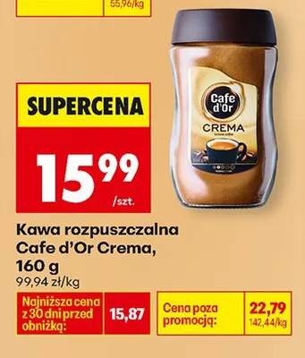 Kawa rozpuszczalna Crema promocja w Biedronka
