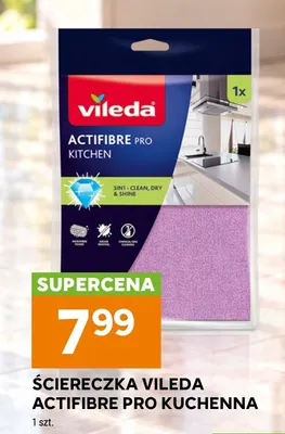 Ściereczka Vileda Actifibre Pro kuchenna promocja w Stokrotka