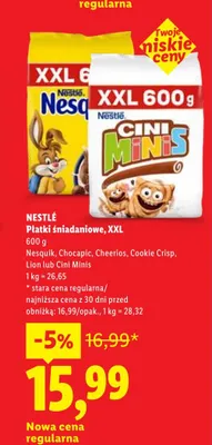 Płatki śniadaniowe Nestlé Lion XXL promocja w Lidl