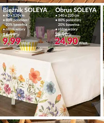 Bieżnik Soleya promocja w Salony Agata