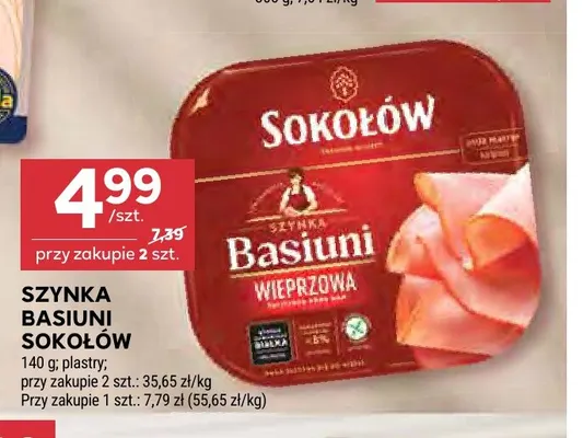 Szynka Basiuni Sokołów promocja w Stokrotka