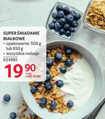 Super śniadanie białkowe ActivLab 500g lub 650g promocja w Selgros