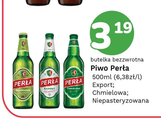 Piwo Perła Niepasteryzowana promocja w Limonka