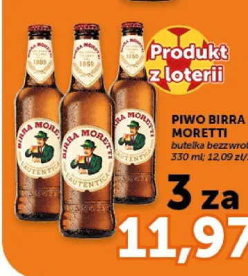 Piwo Birra Moretti L'Autentica promocja w Groszek
