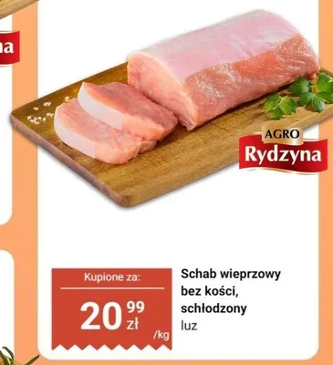 Schab wieprzowy bez kości schłodzony luz Agro Rydzyna promocja w Dino