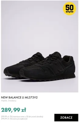 Sneakersy męskie New Balance ML373V2 promocja w 50 style