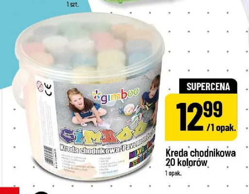 Kreda chodnikowa Gimboo 20 kolorów promocja w POLOmarket