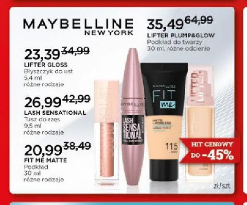 Tusz do rzęs Maybelline Lash Sensational promocja w Drogeria Kosmyk