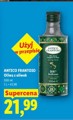 Oliwa z oliwek Antico Frantoio promocja w Lidl