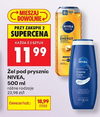 Żel pod prysznic Nivea promocja w Biedronka
