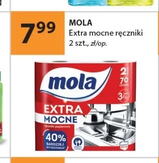 Ręcznik papierowy Extra Mocne Mola 2-pak promocja w Drogerie Laboo