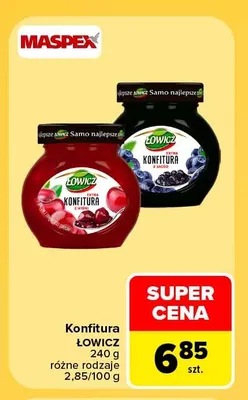 Konfitura z jagód Łowicz promocja w Carrefour