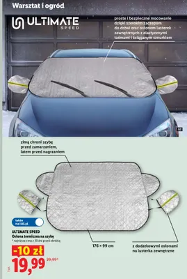 Osłona termiczna na szybę Ultimate Speed promocja w Lidl