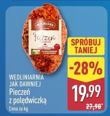 Pieczeń z polędwiczką Wędliniarnia Jak Dawniej promocja w Aldi