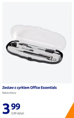 Zestaw z cyrklem Office Essentials promocja w Action