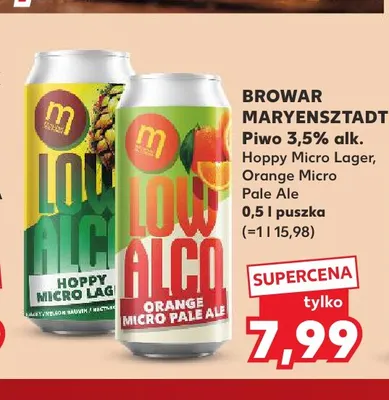 Piwo Browar Maryensztadt Orange Micro Pale Ale promocja w Kaufland