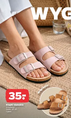 Klapki damskie promocja w Netto