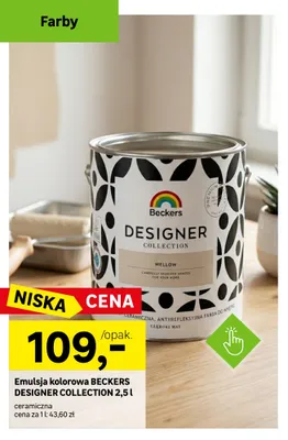 Emulsja kolorowa Beckers Designer Collection promocja w Leroy Merlin