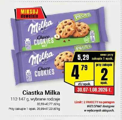 Ciastka Milka Choco Cookies Nut promocja w Premium Nasz Sklep