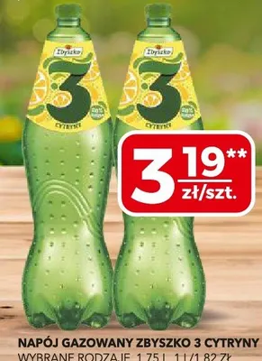 Napój gazowany zbyszko 3 cytryny promocja w Top Market