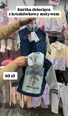 Kurtka dziecięca Pepco Baby z motywem Bugs Bunny promocja w Pepco