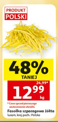 Fasolka szparagowa żółta Zaczarowany ogród promocja w Auchan