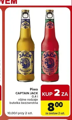 Piwo Captain Jack Original promocja w Carrefour Market