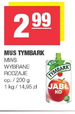 Mus Tymbark jabłko promocja w SPAR