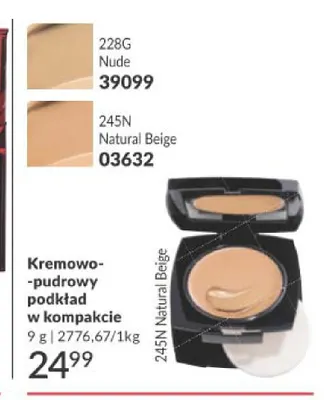 Kremowo-pudrowy podkład w kompakcie Avon promocja w AVON