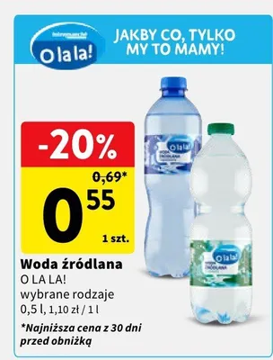 Woda źródlana promocja w Intermarche